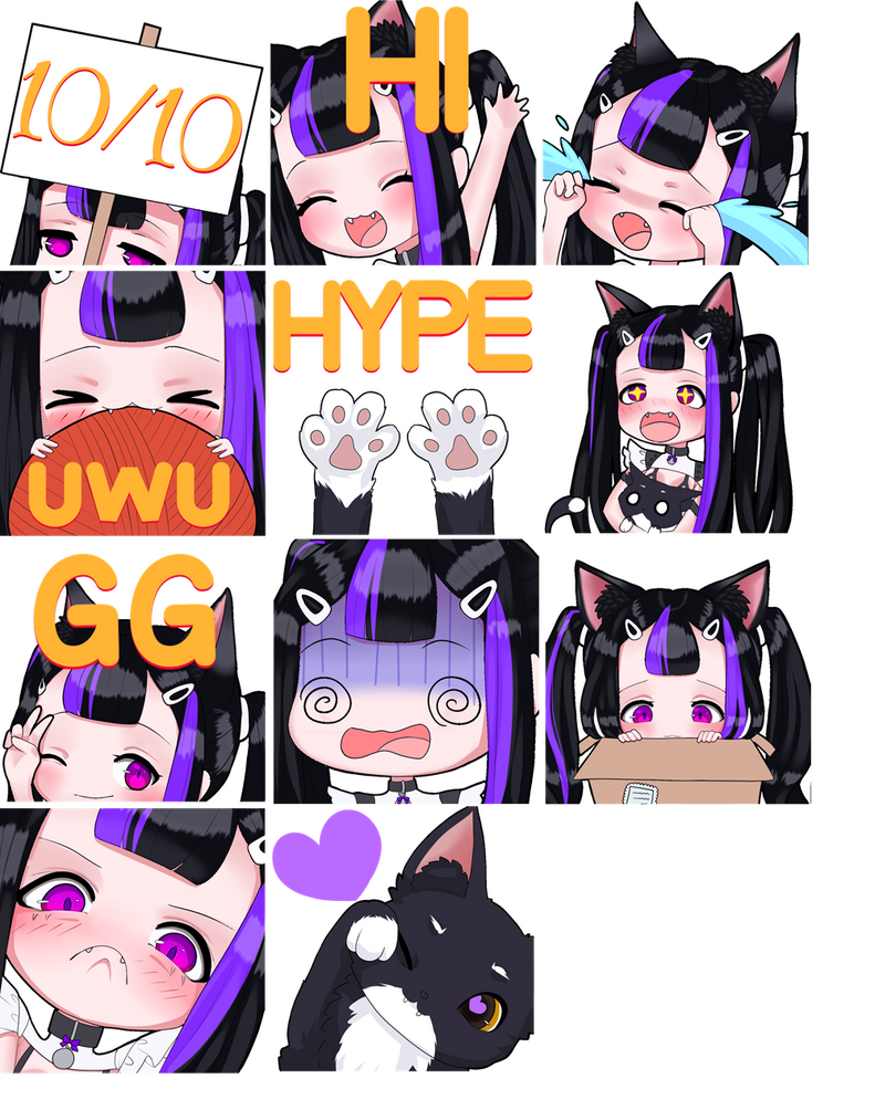 Misu Purple Neko Girl